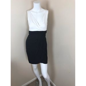Trina Turk ivory and black dress